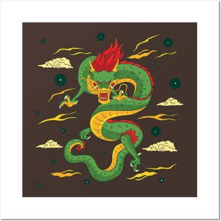 Traditional Chinese Dragon Posters and Art